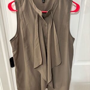 Banana Republic Taupe Sleeveless Blouse